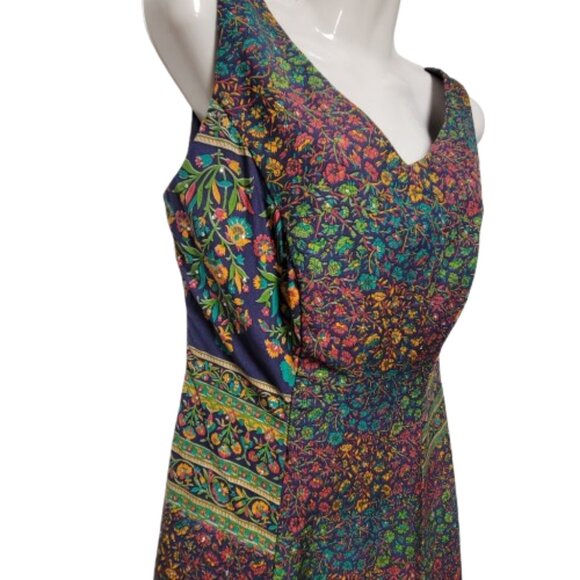 Floral Midi Dress Sequin Midid Dress- Size S/M - Picture 3 of 16